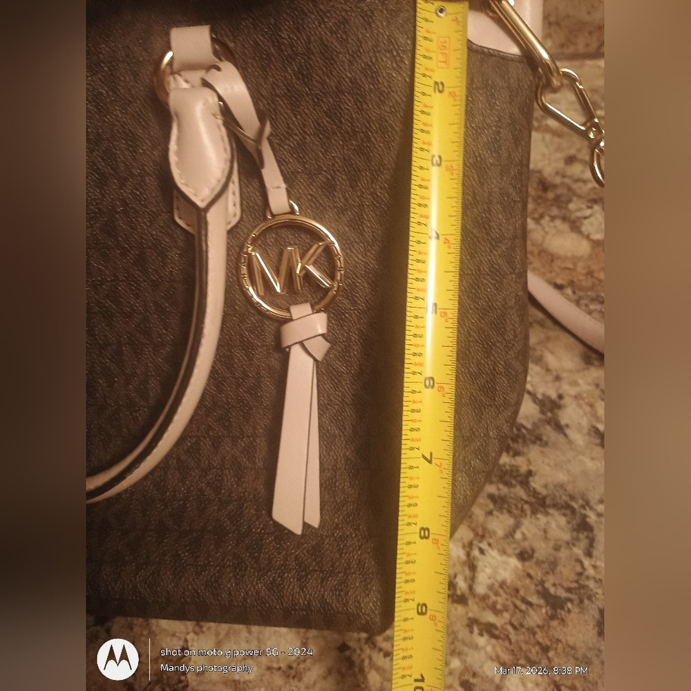 Michael Kors Medium Logo Convertible Crossbody Bag Authentic With Tags Euc - Picture 14 of 15